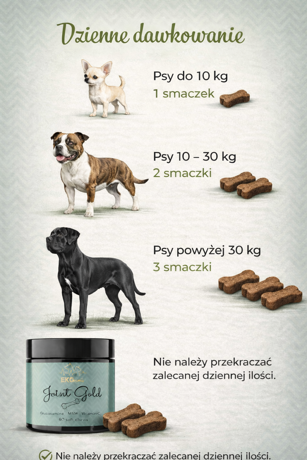 Joint Gold suplement dla psów na stawy i kości, miękkie kąski